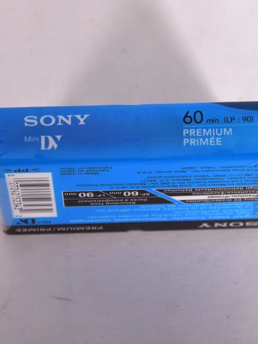 Sony DVC DVM60PRR Premium 60min LP: 90 Digital Video Cassette